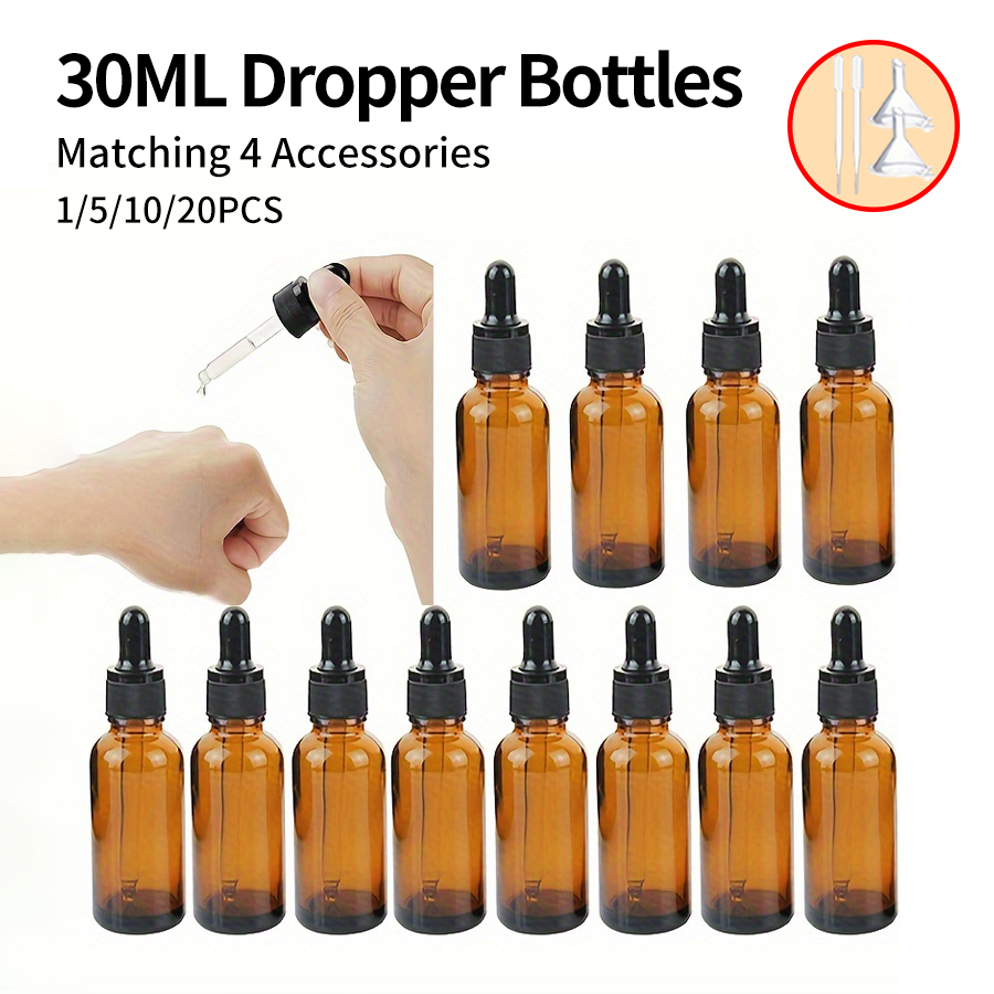 5/10/20pcs + 4 accessories 30m - Juice Bottle Dropper 评论和价格