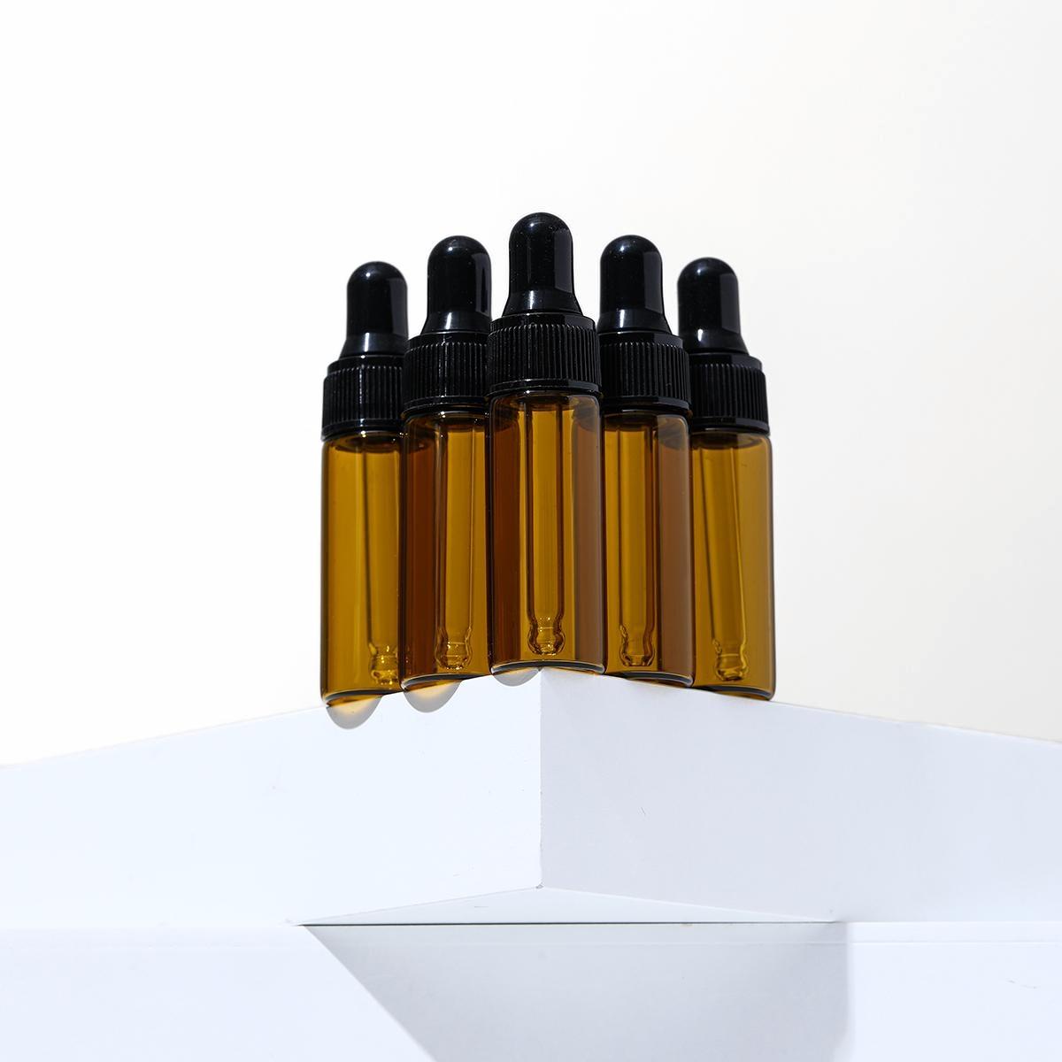 10pcs Dark Amber Glass Dropper - Juice Bottle Dropper 评论和价格