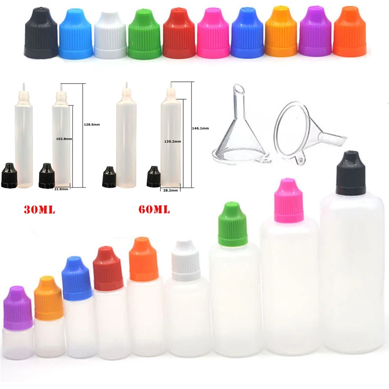 100pcs 3/5/10/15/20/30/50/100/ - Juice Bottle Dropper 评论和价格