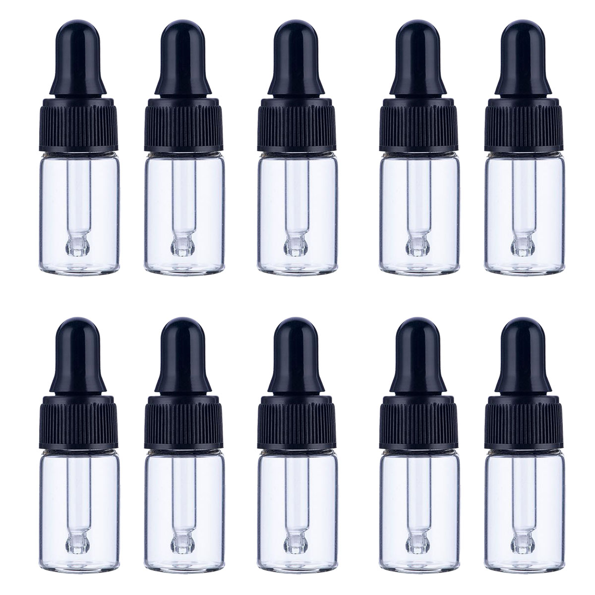 30x 50x 100x 1/2/3/5 ML Clear  - Juice Bottle Dropper 评论和价格
